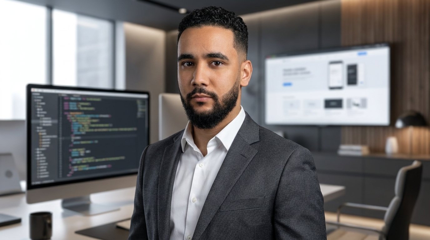 Lahcen Ahmed at work